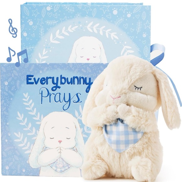 Tickle & Main Everybunny Prays The Praying Musical Bunny, Baptism & Easter Gifts - Picture 1 of 10